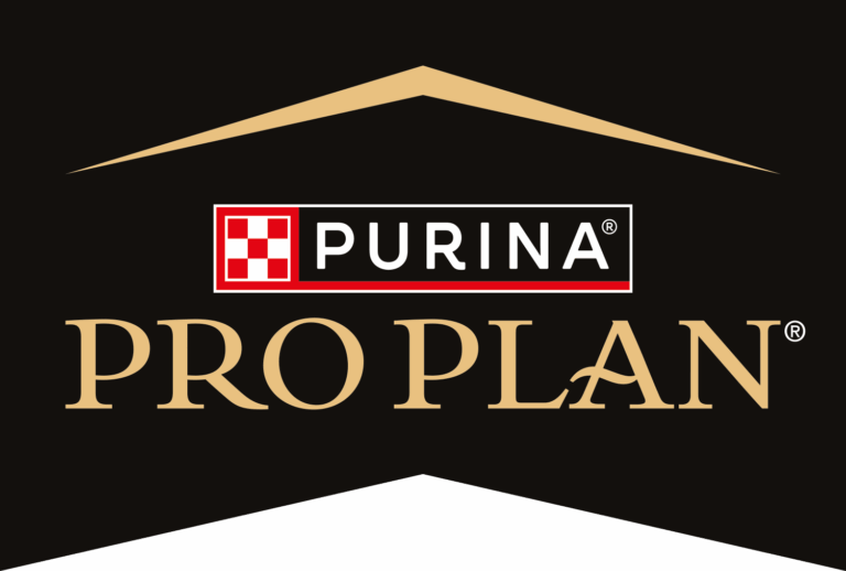 Purina Pro Plan logo with a gold arch above the words "Purina Pro Plan" on a black background, resembling exclusive tickets to premium nutrition.